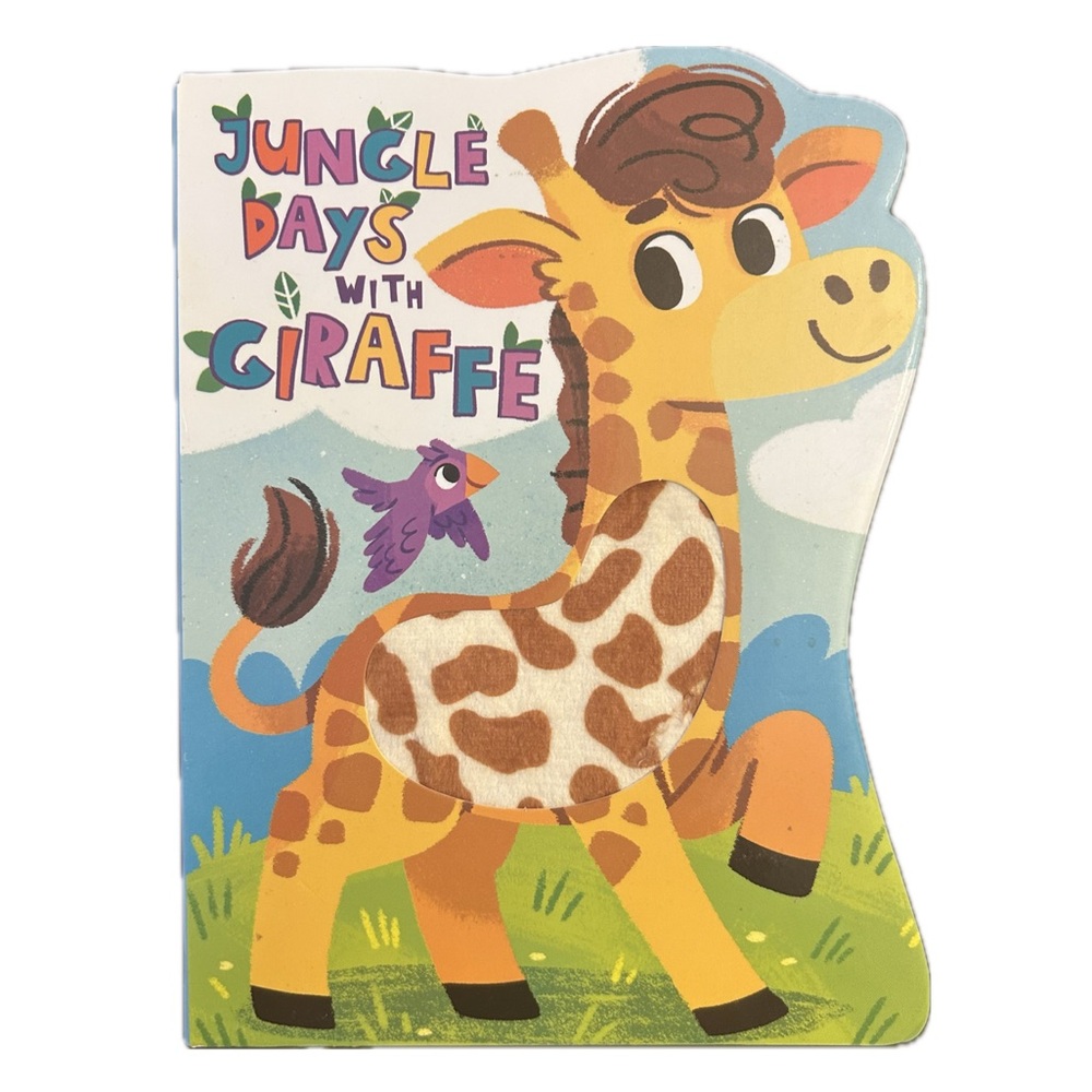 Jungle Days with Giraffe Plush-Textured Board Book